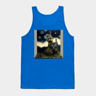 Starry Night Over The Burrow Tank Top